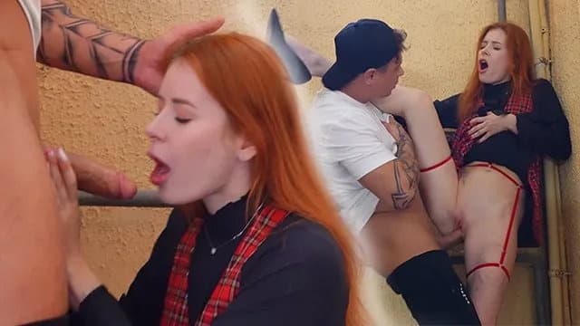Vlogger's Hot Hallway BJ & Intense Home Fuck with Busty Beauty